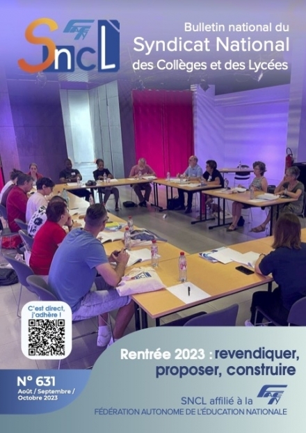 Rentrée 2023 : le SNCL vous offre son bulletin national - SNCL